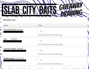 Slab City Baits Giveaway Winners!